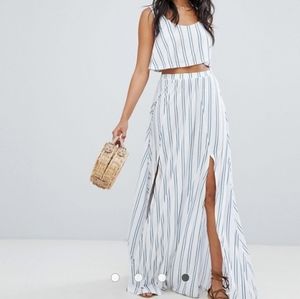 Two piece top and skirt